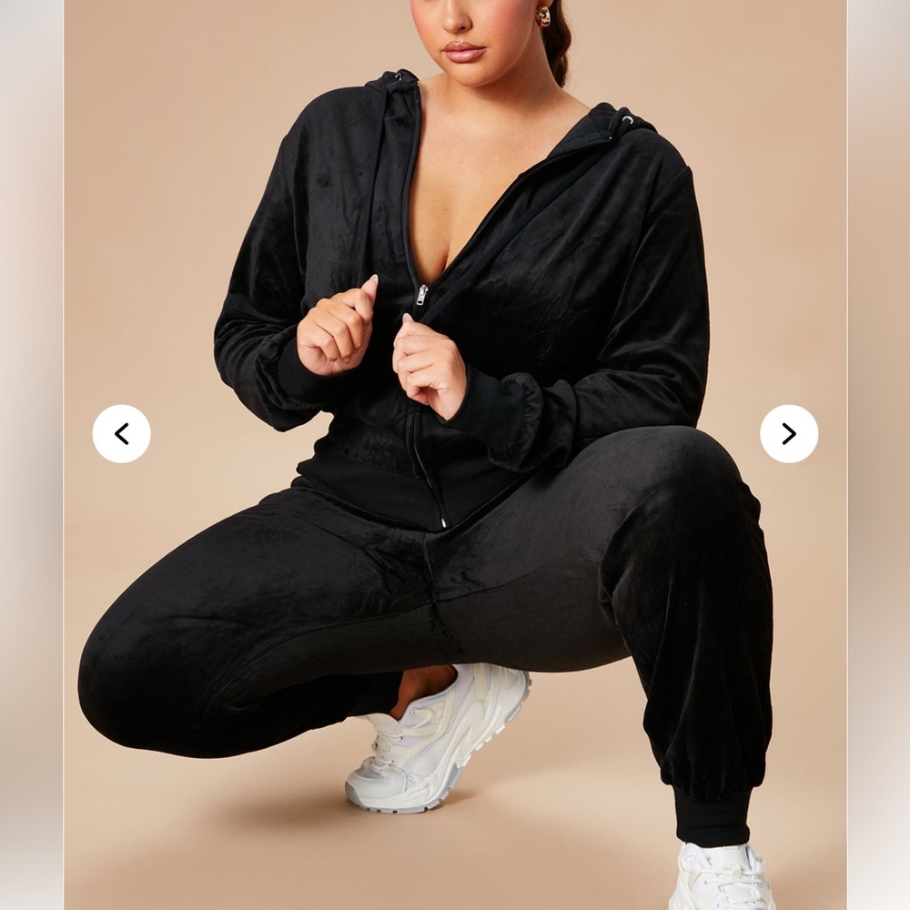 The Original Trendsetter Black Velour Tracksuit